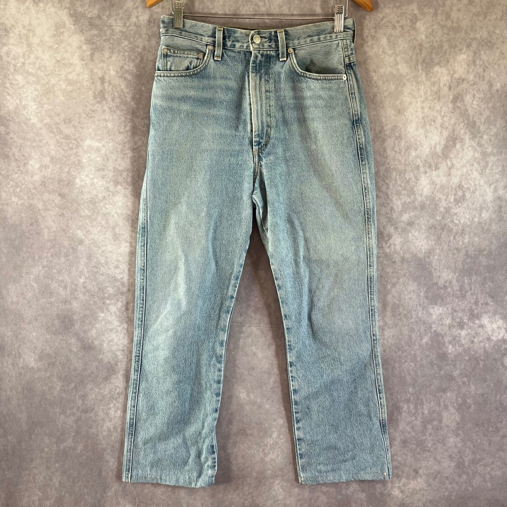 AGOLDE Pinch Waist High Rise Straight Jeans Women 27 Light Blue A095C-811 Casual